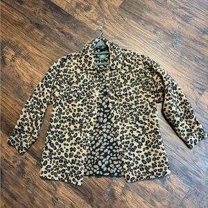Wild Fable Tan and Black Leopard Print Shacket